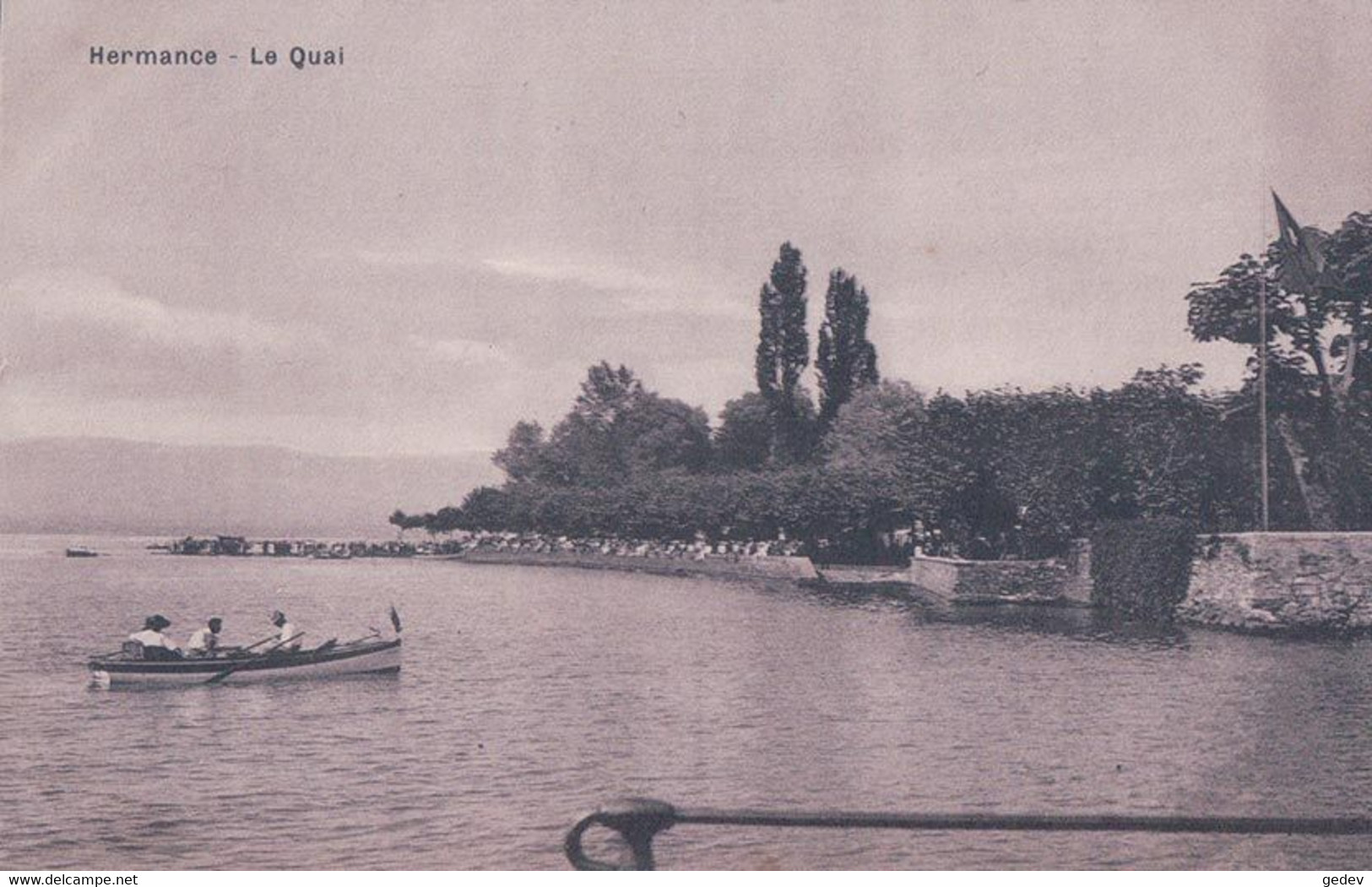 Genève, Hermance, Le Quai Et Barque (271) - Hermance