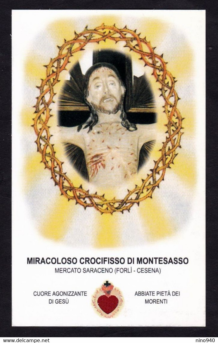 MIRACOLOSO CROCIFISSO DI MONTESASSO - CON RELIQUIA - Mm. 70 X 113 - Religion & Esotericism