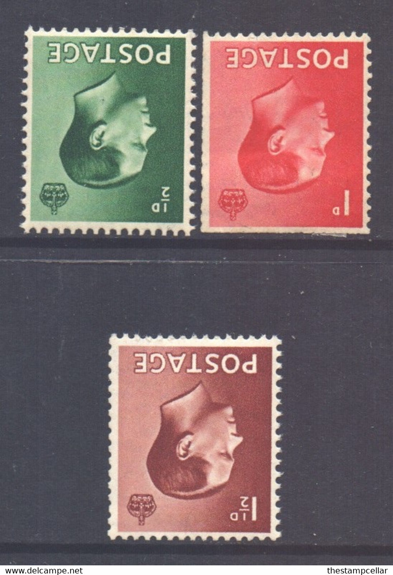 GB Scott 230/232 - SG457i/459i, 1936 Inverted Watermark Set MH* - Ungebraucht