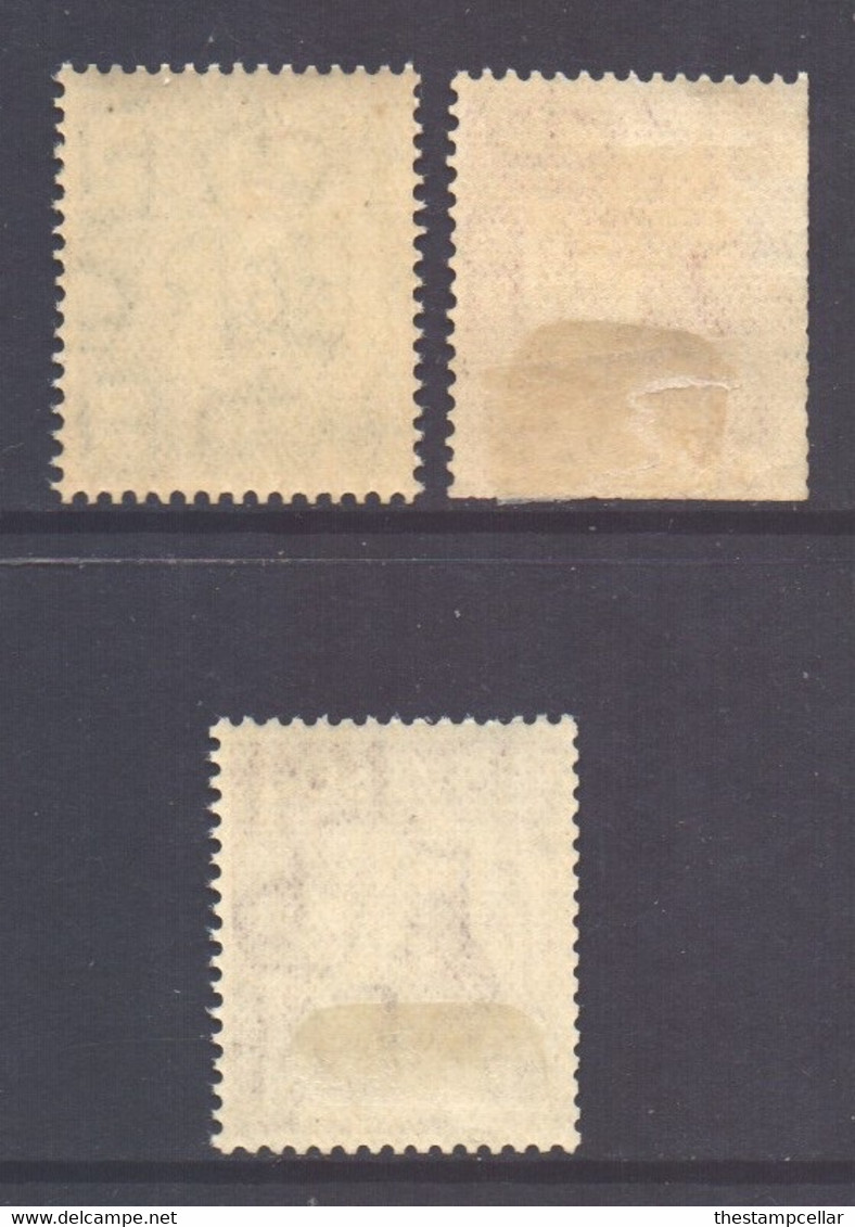 GB Scott 230/232 - SG457i/459i, 1936 Inverted Watermark Set MH* - Unused Stamps