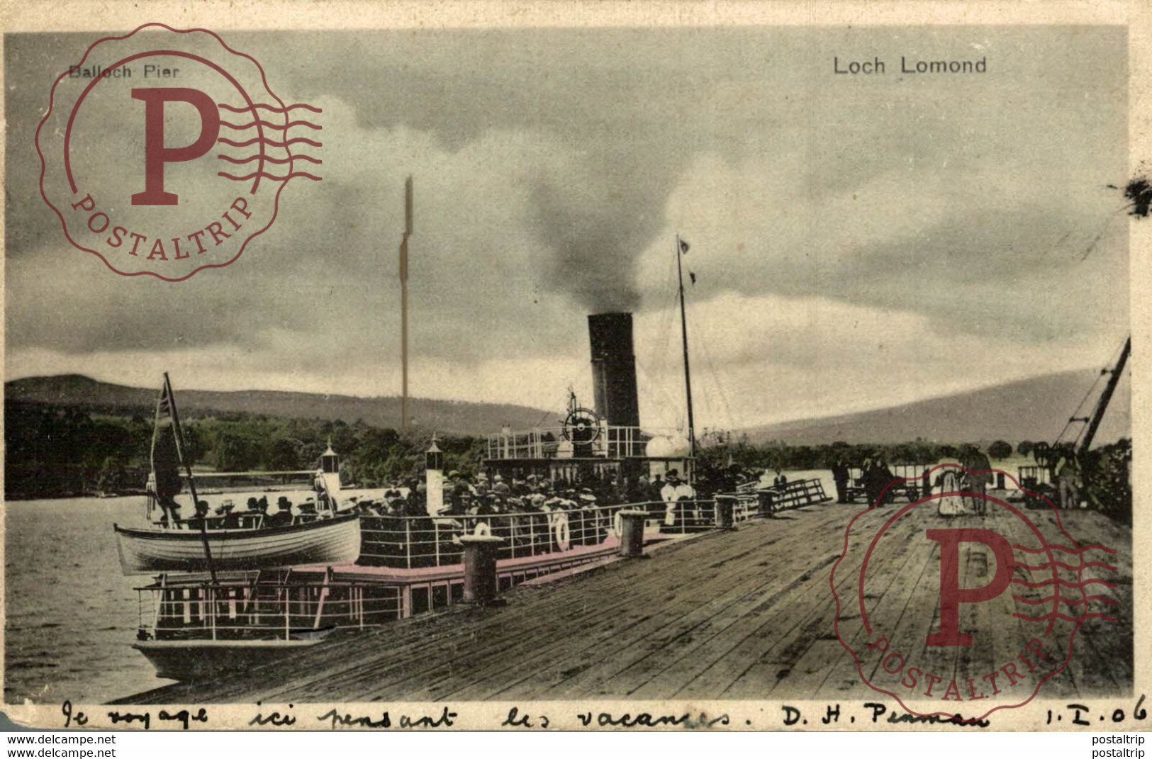1906   LOCH LOMOND BALLOCH PIER - Dunbartonshire