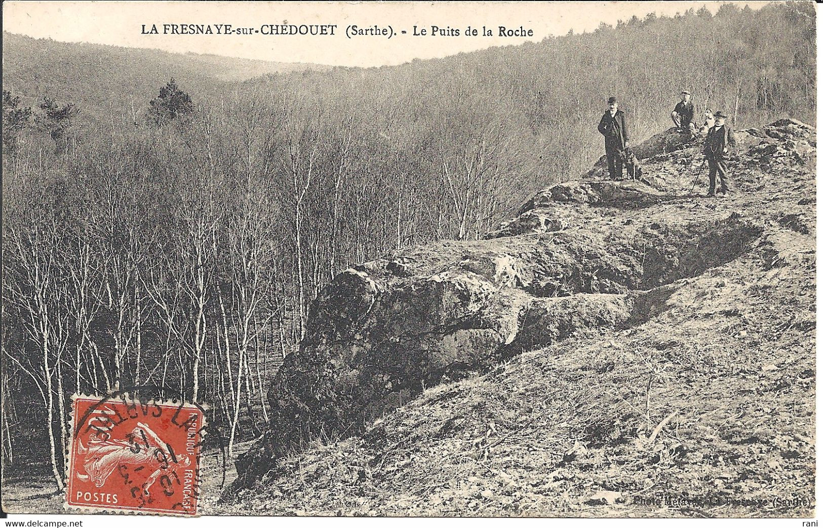 72-SARTHE-la Fresnaye Sur Chedouet  " Le Puits De La Roche"  PHOTO METAYER. - La Fresnaye Sur Chédouet