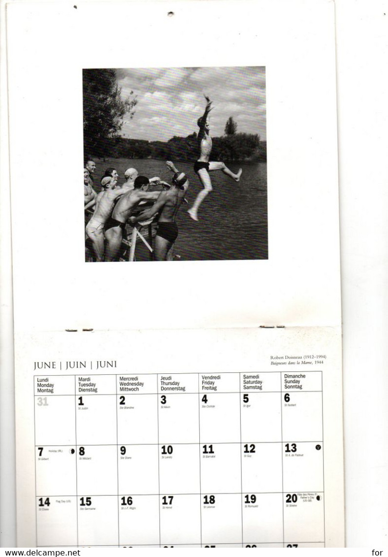 Calendrier - Calendar : 1999 : Happiness - Robert Doisneau : Complet - Format 18cm X 18cm - Groot Formaat: 1991-00