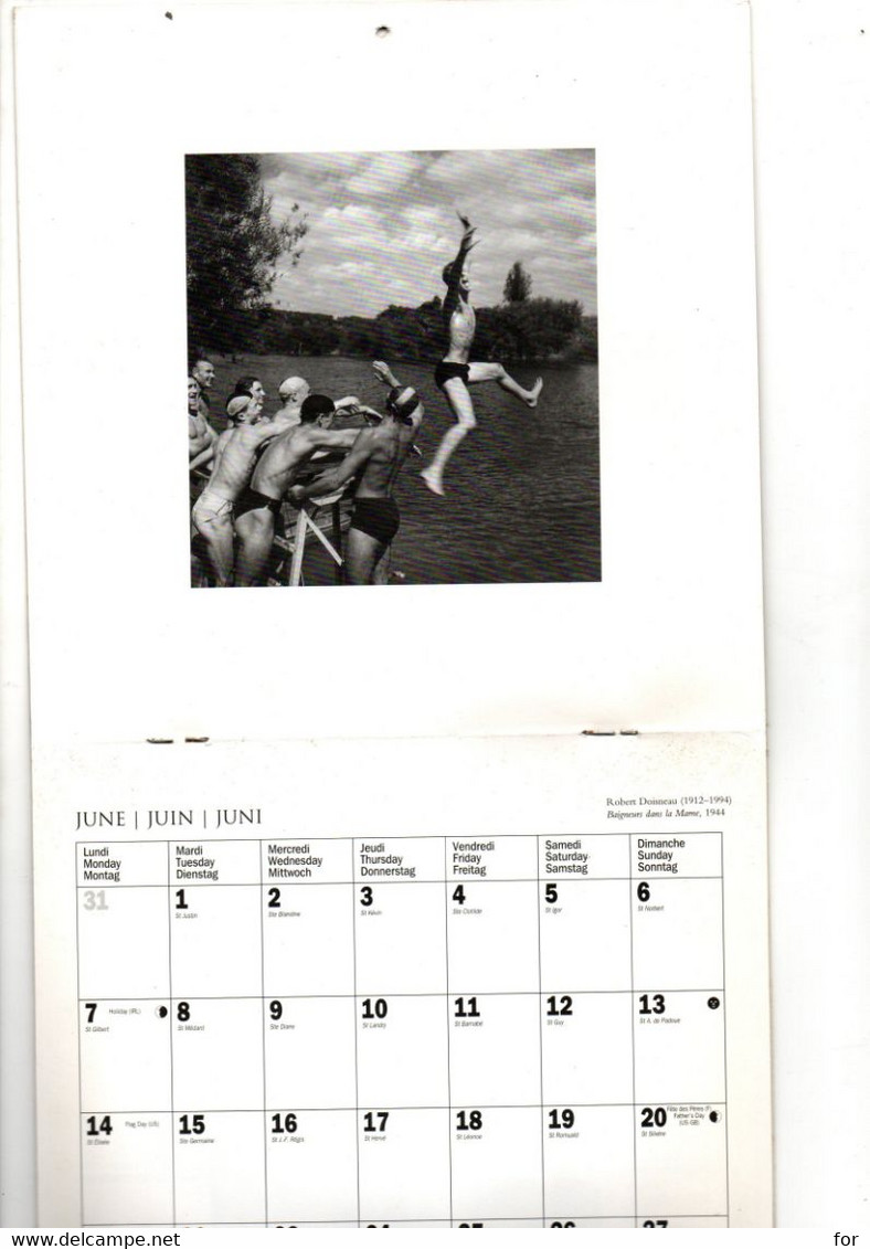 Calendrier - Calendar : 1999 : Happiness - Robert Doisneau : Complet - Format 18cm X 18cm - Grand Format : 1991-00