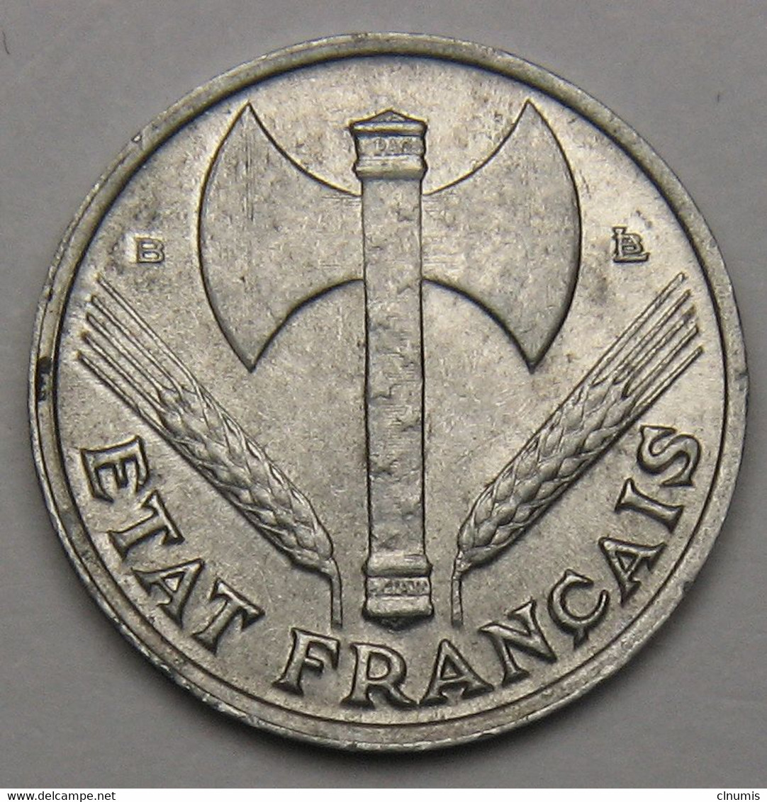 50 Centimes Francisque, Légère, 1944 B (Beaumont-le-Roger)  - Etat Français - 50 Centimes