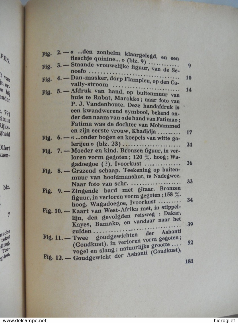 MASKERS en DANSERS in de IVOORKUST door Frans M. Olbrechts 1940  Afrika Afrique Côte d'Ivoire ° antwerpen + aken