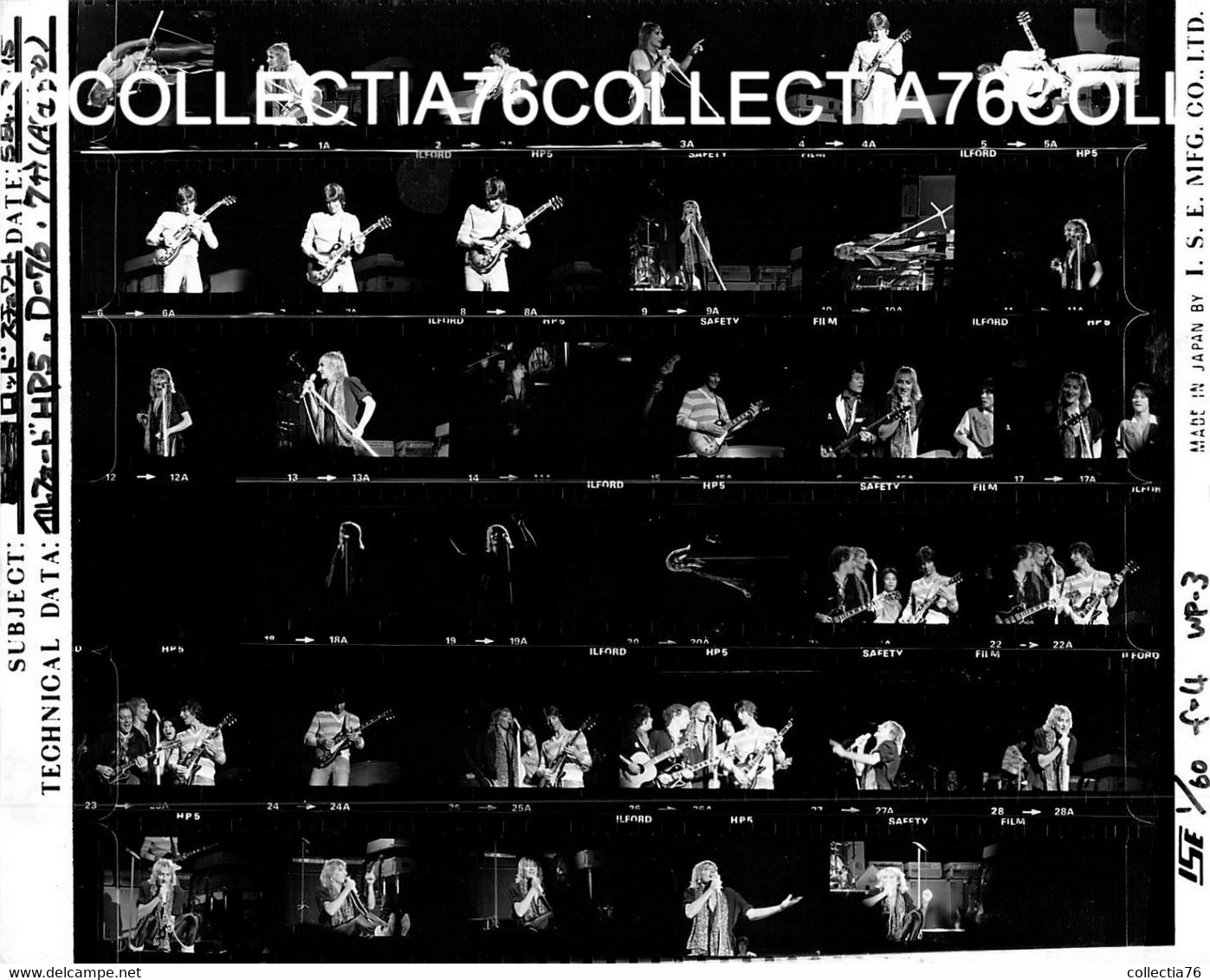 RARE PHOTO ROD STEWART JAPAN TOUR 1981 LOT DE 17 NOIR BLANC WHITE BLACK - Photographs