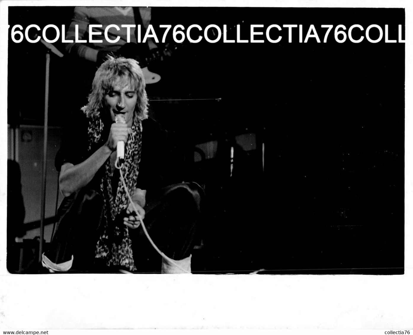 RARE PHOTO ROD STEWART JAPAN TOUR 1981 LOT DE 17 NOIR BLANC WHITE BLACK - Fotos