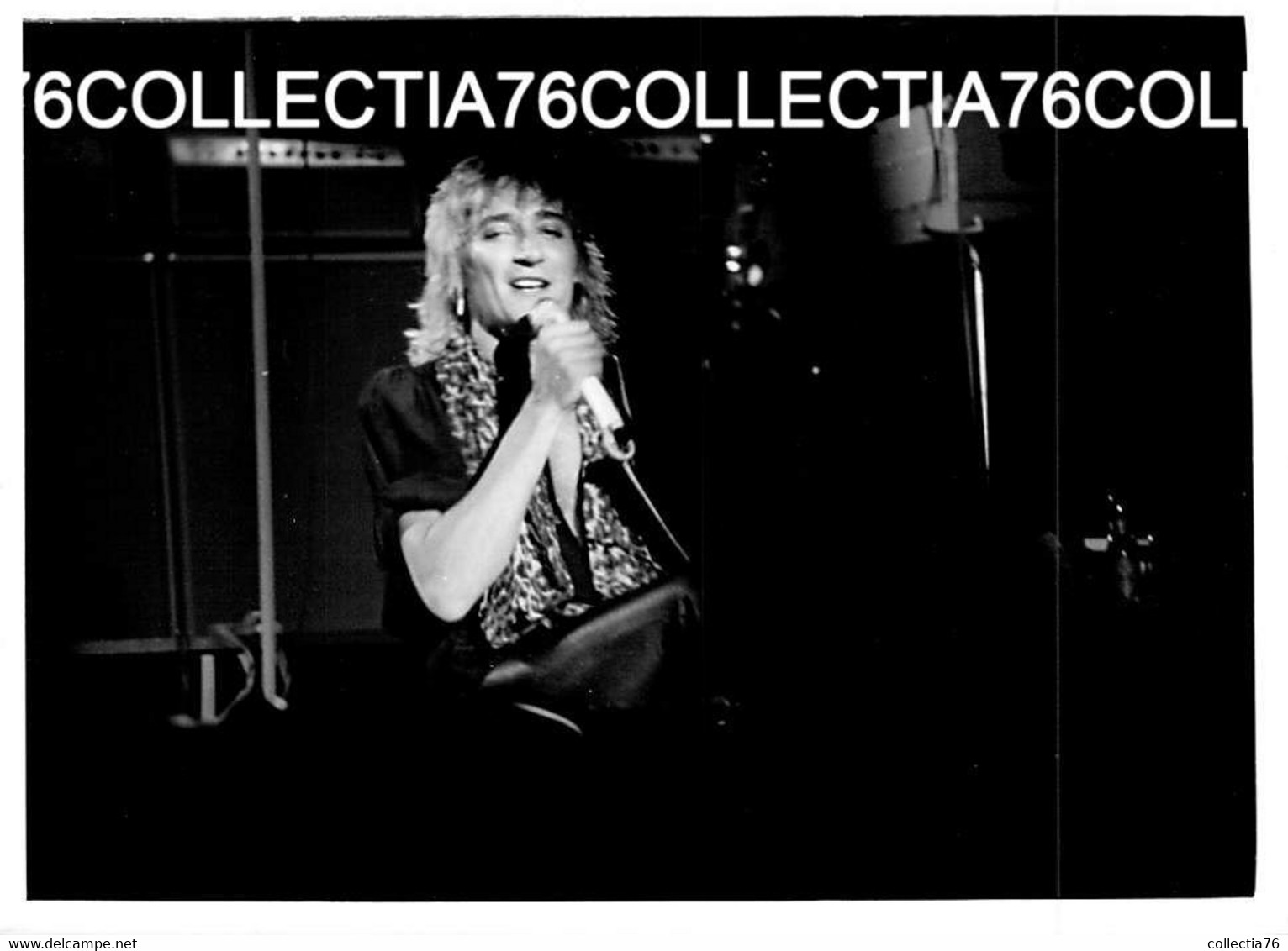 RARE PHOTO ROD STEWART JAPAN TOUR 1981 LOT DE 17 NOIR BLANC WHITE BLACK