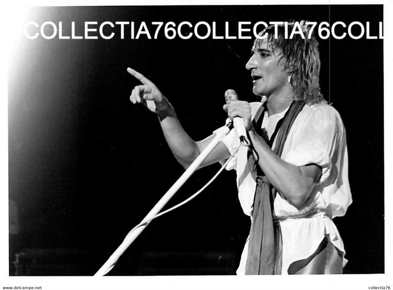 RARE PHOTO ROD STEWART JAPAN TOUR 1981 LOT DE 17 NOIR BLANC WHITE BLACK