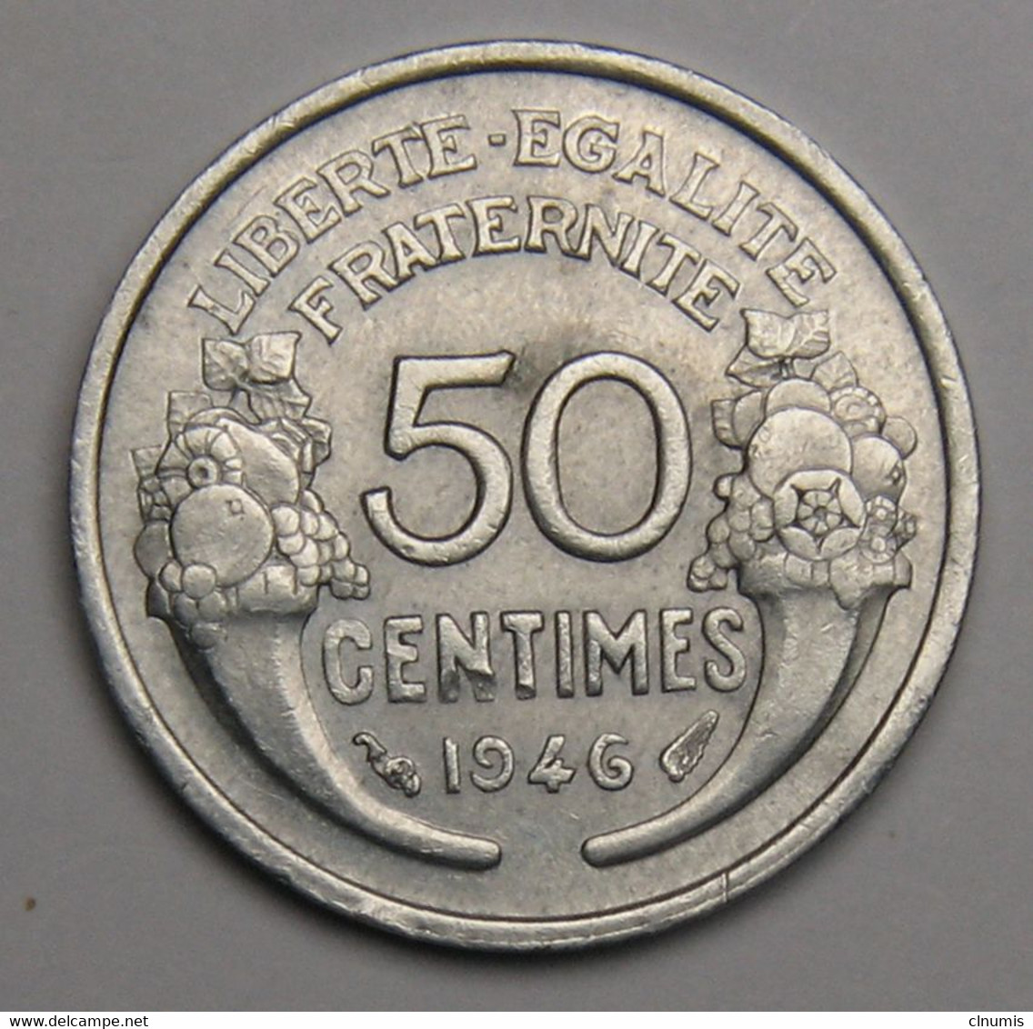 50 Centimes Morlon, Aluminium, 1946 - Gouvernement Provisoire De La République Française - 50 Centimes