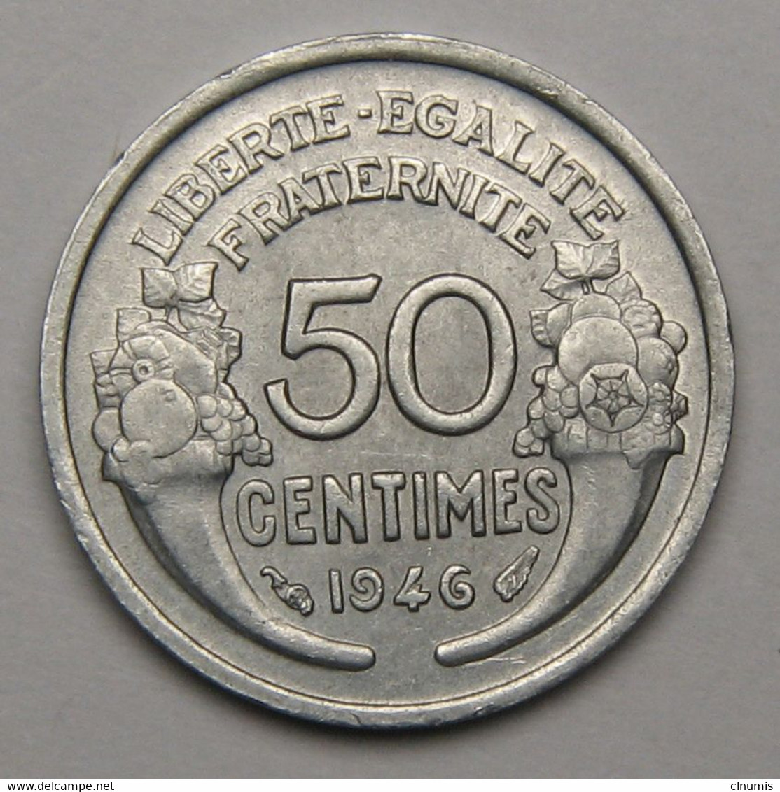 50 Centimes Morlon, Aluminium, 1946 - Gouvernement Provisoire De La République Française - 50 Centimes