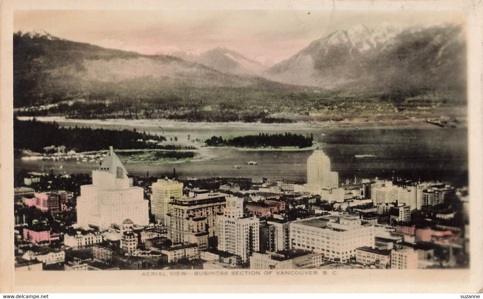VANCOUVER - Aerial View - Business Section (1947) - Vancouver