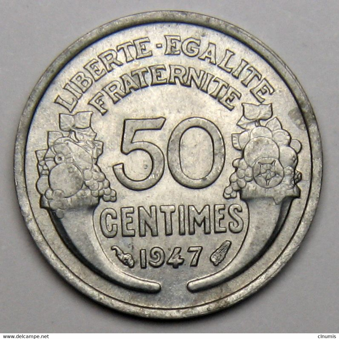 50 Centimes Morlon, Aluminium, 1947 - Gouvernement Provisoire De La République Française - 50 Centimes