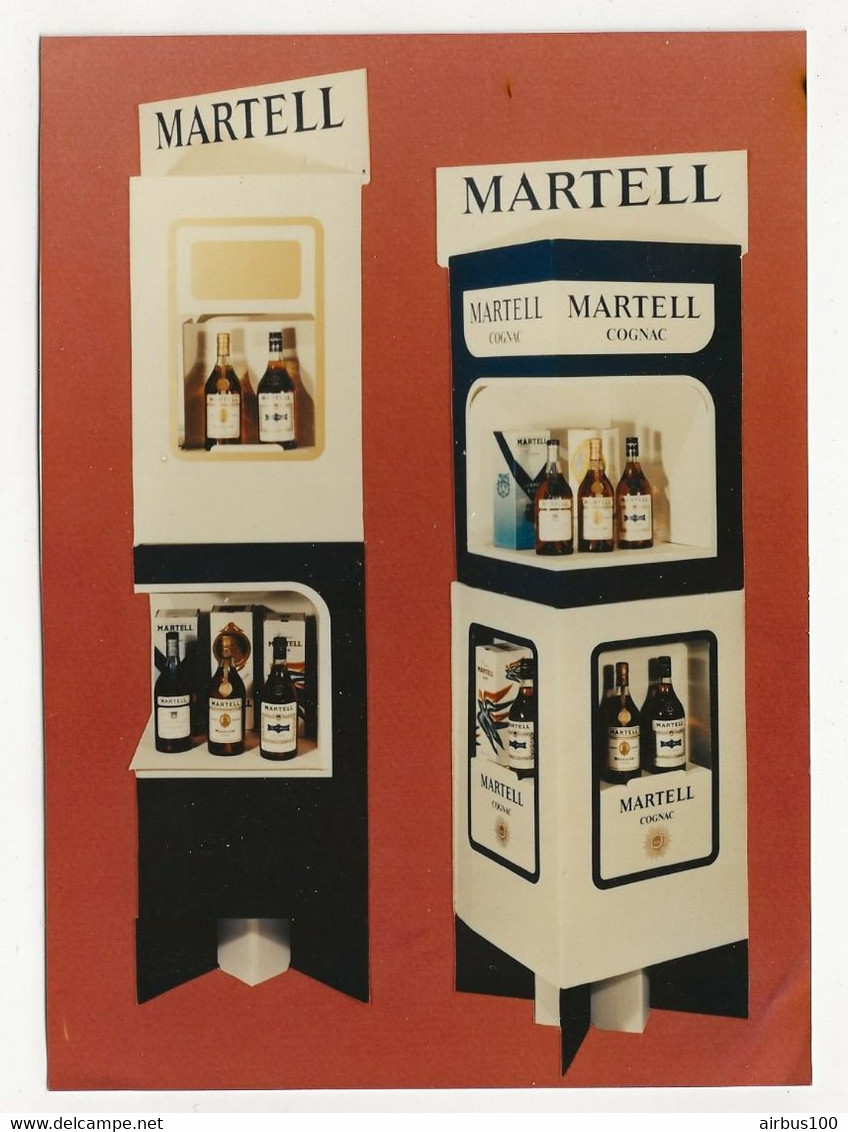 PHOTO ORIGINALE MARKETING 13 X 17 Cm - PRÉSENTOIR PUBICITAIRE COGNAC MARTELL - Alcoolici