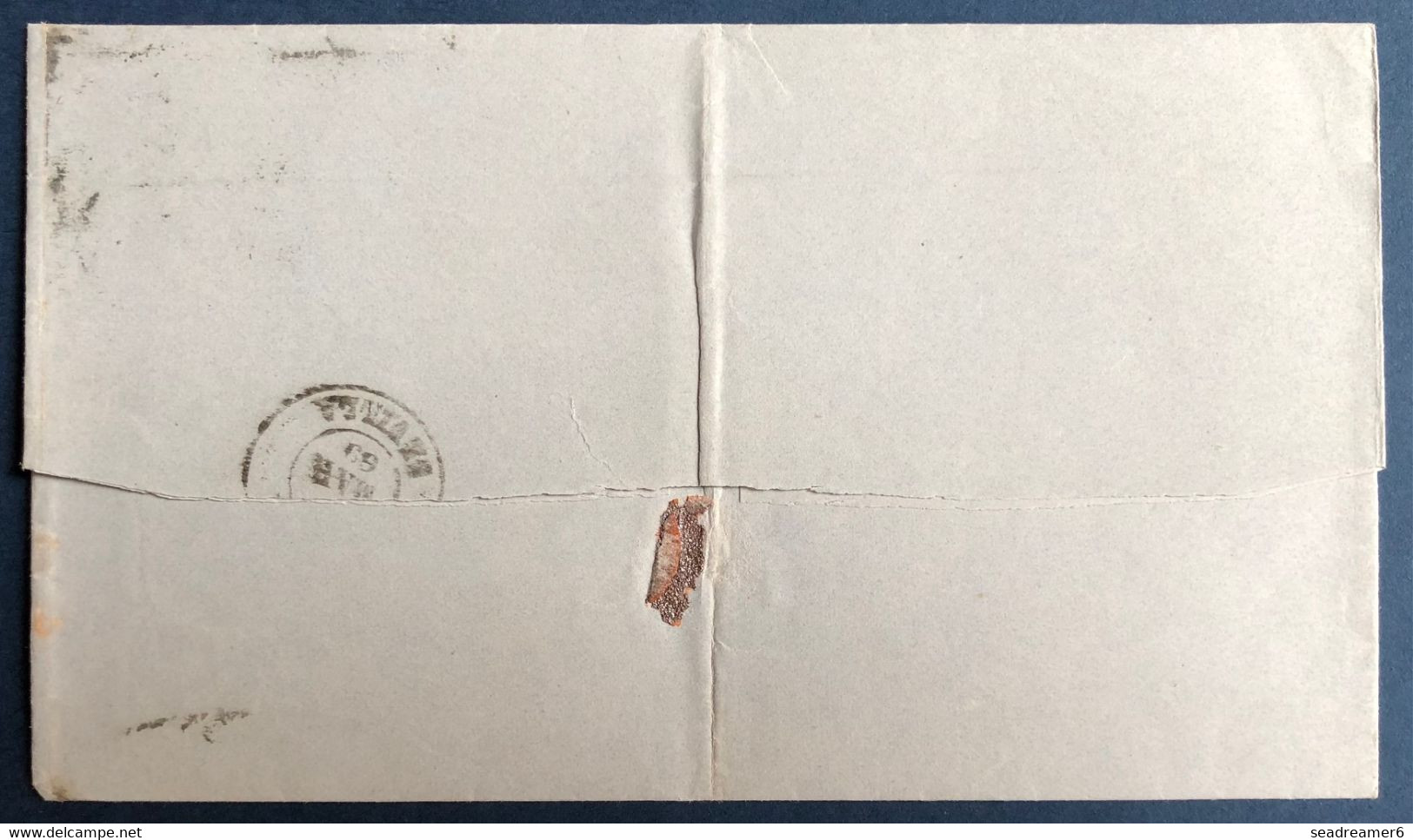 ESPAGNE Lettre De 1868 N°98 50c Violet Obl GC De CADIZ Pour OSUNA TTB - Cartas & Documentos