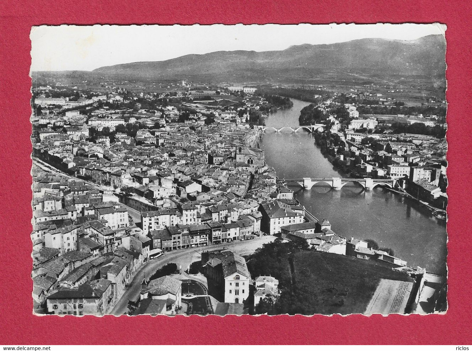 26 - ROMANS Et BOURG DE PEAGE - Vue Aérienne , Les Deux Ponts - Romans Sur Isere