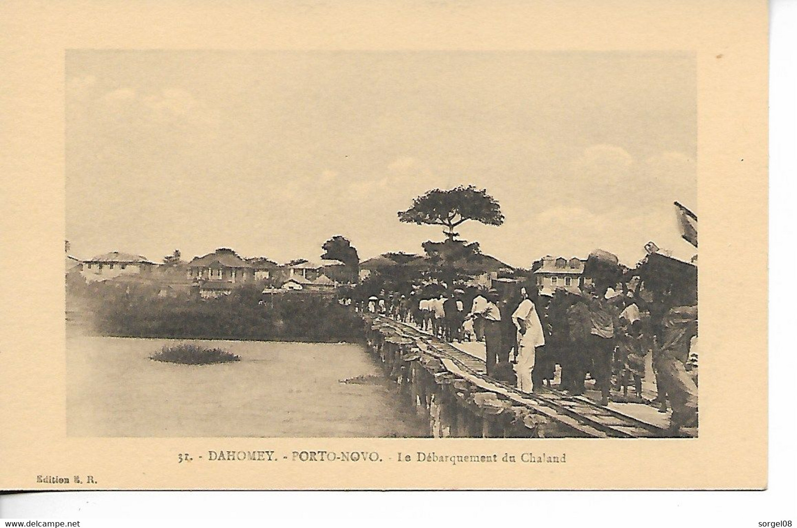 Dahomey PORTO NOVO Le Débarquement Du Chaland - Dahomey