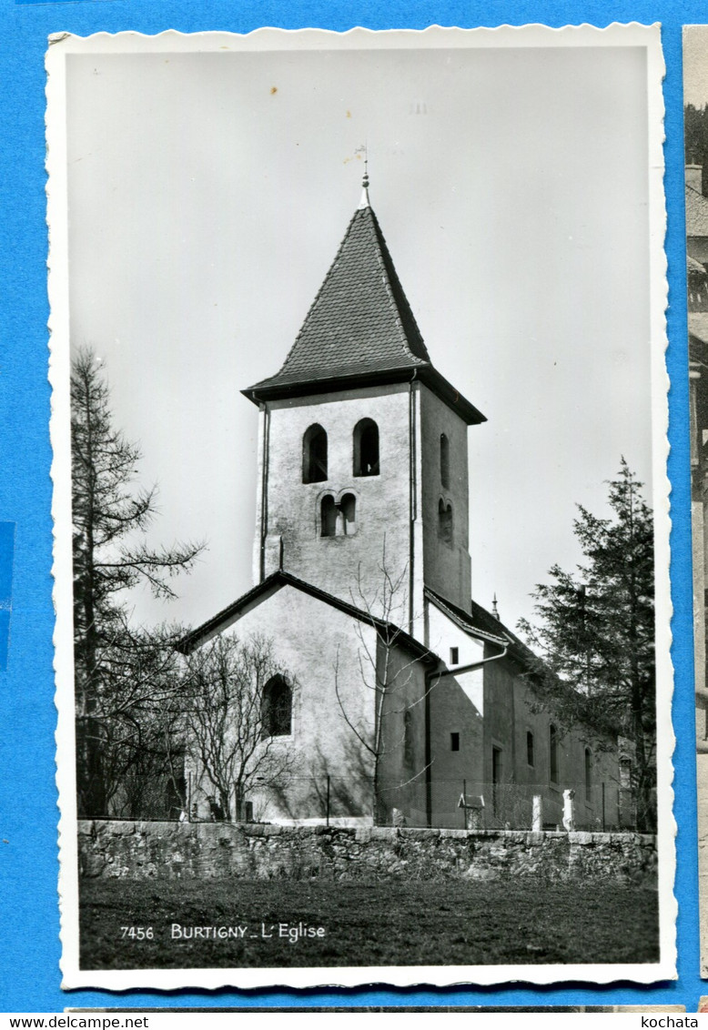 OV1287, Burtigny, L'Eglise, 7456, Perrochet & Phototypie, Non Circulée - Burtigny