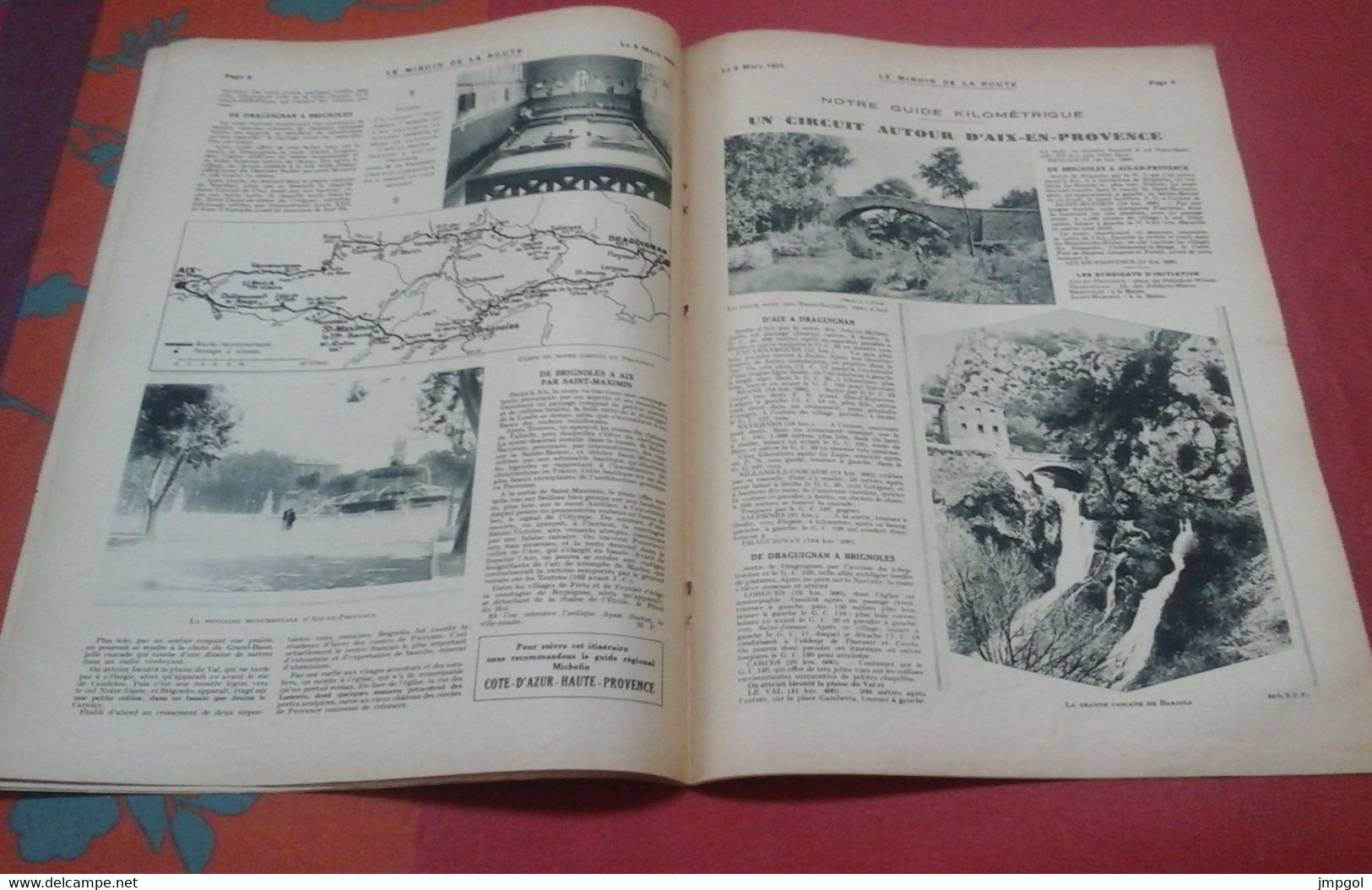 Miroir De La Route N°161 Mars 1931 Provence Aix Draguignan Brignoles Saint Maximin Barjols Paris Saint Raphaël Féminin - 1900 - 1949