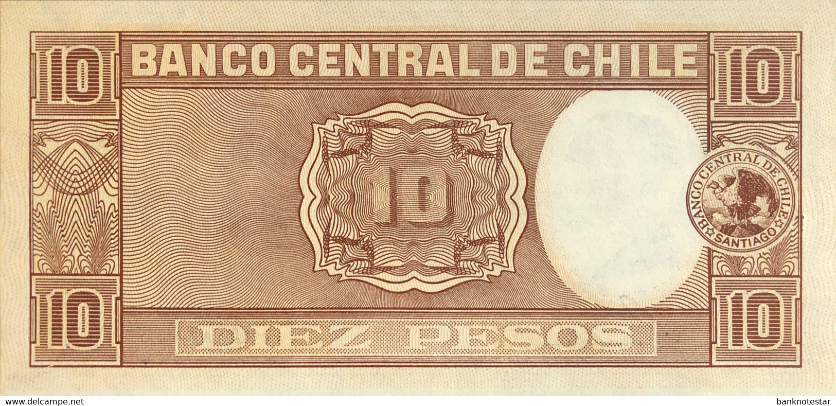 Chile 10 Pesos, P-120 (1958) - UNC - Chili