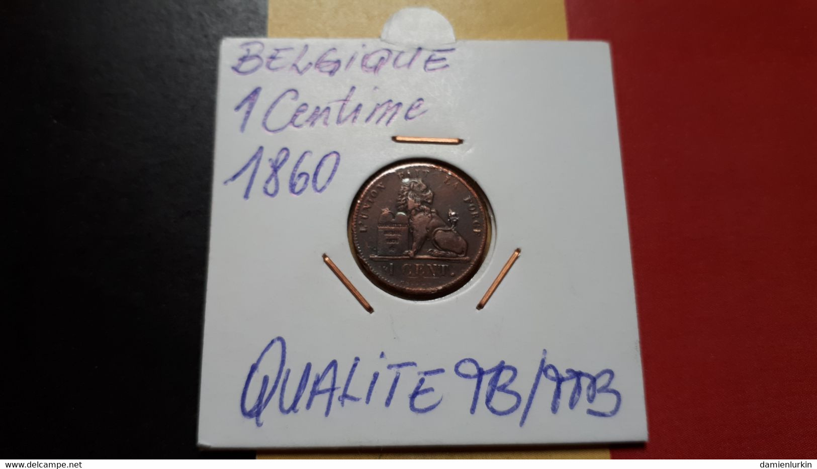 BELGIQUE LEOPOLD IER TRES BELLE 1 CENTIME 1860 - 1 Centime