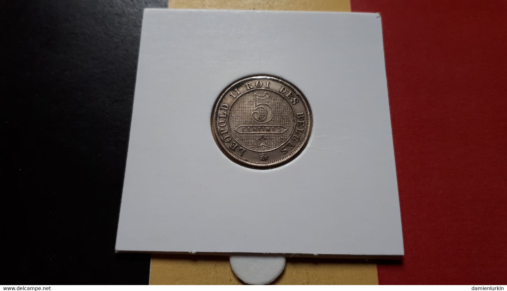 BELGIQUE LEOPOLD II RARE ET SUPERBE PRESQUE FDC 5 CENTIMES 1900 FR - 5 Cent