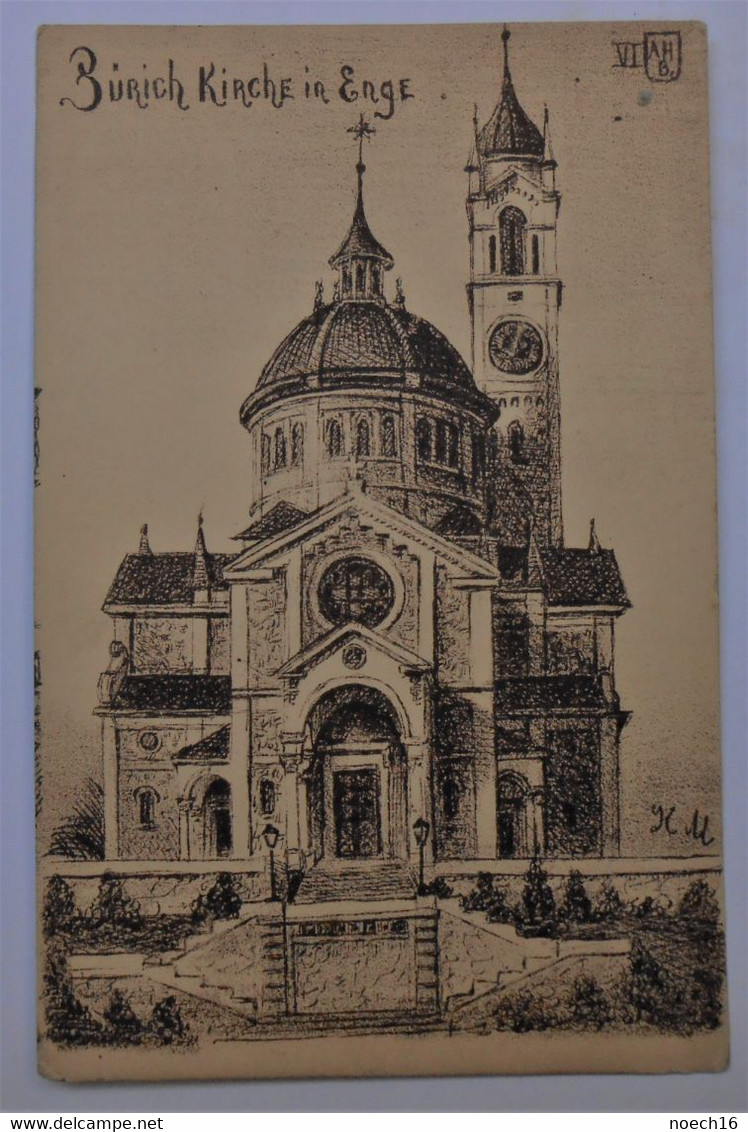 CPA 1906 Litho / Illustrateur- Zurich - Kirche In Enge - Enge