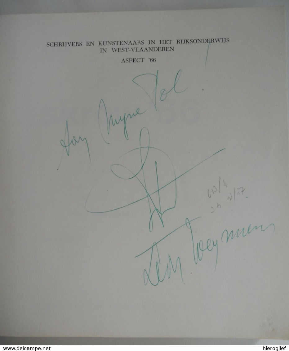 SKROW '66 - Schrijvers & Kunstenaars In Het Rijksonderwijs In West-Vlaanderen Door Raf Seys Aspect 1966 Koekelare RMS GO - Guerra 1914-18