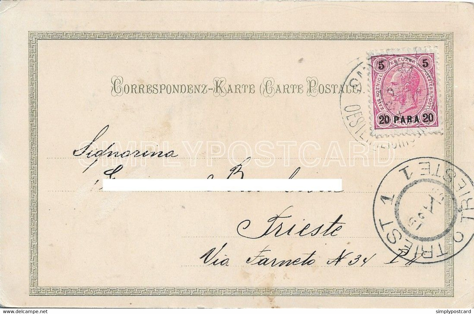 AK OLD POSTCARD -  LITHO - SOUVENIR DE SMYRNE - PONT DES CARAVANES - VIAGGIATA 1899 - F38 - Turkey