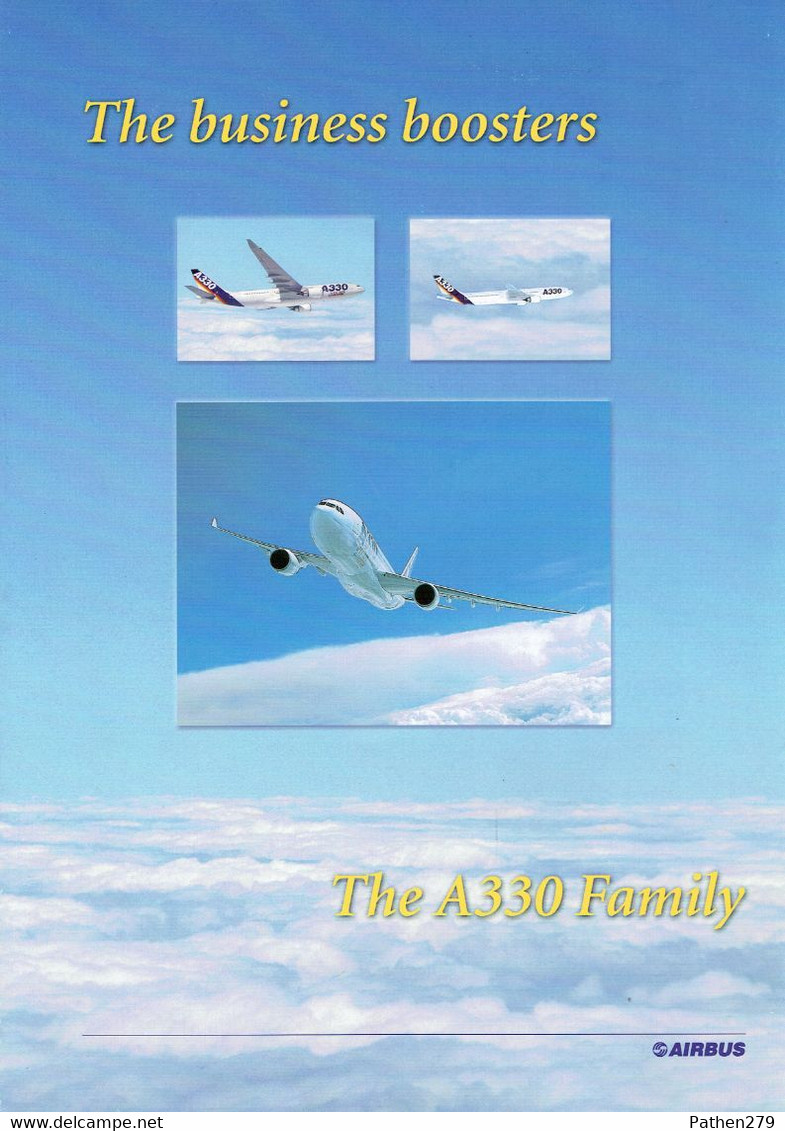 Dépliant De Présentation De La Famille AIRBUS A 330 - Werbung