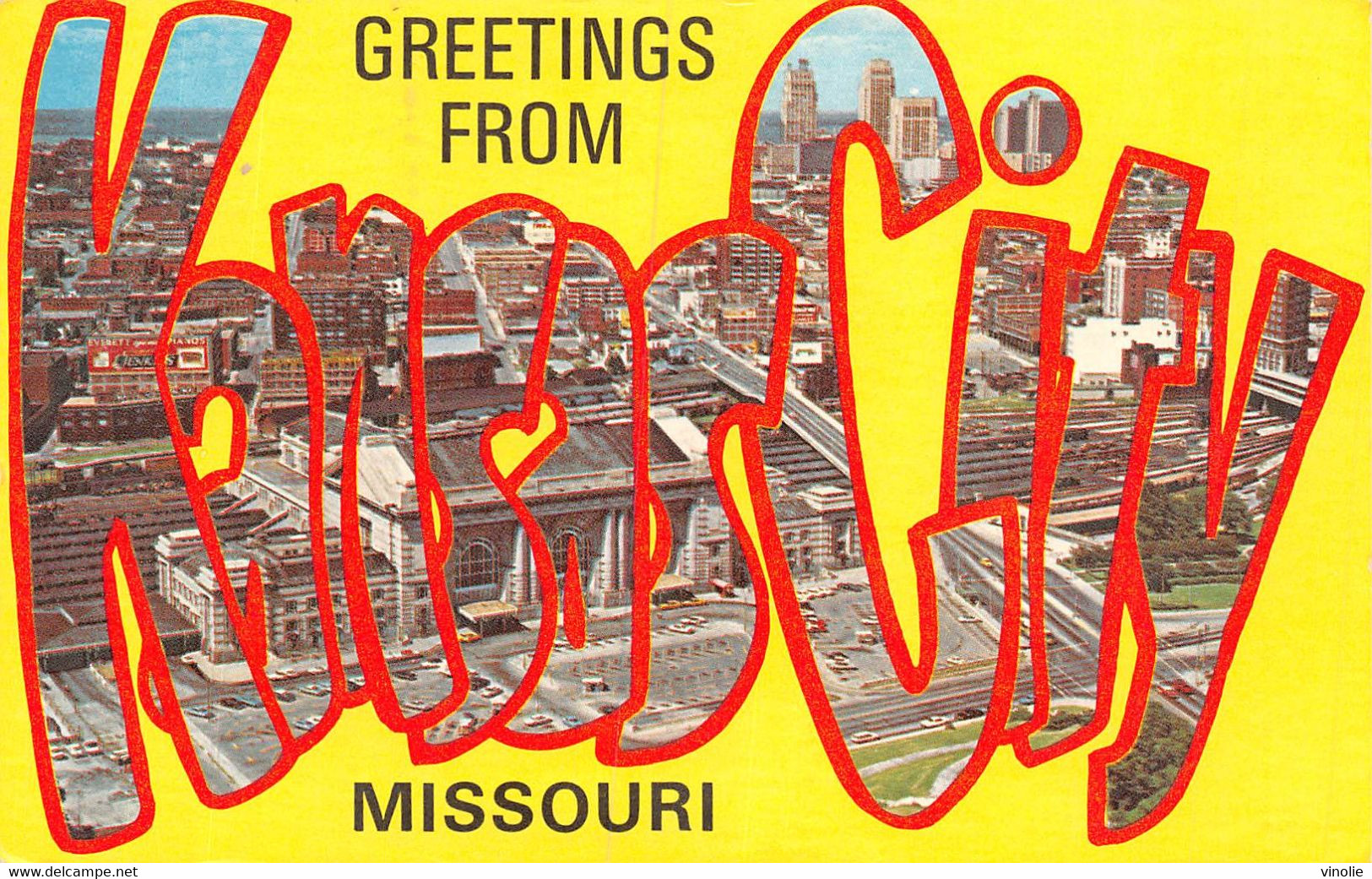PIE-22-T.G-B : 948 :  KANSAS-CITY UNION STATION AND SKYLINE - Kansas City – Kansas