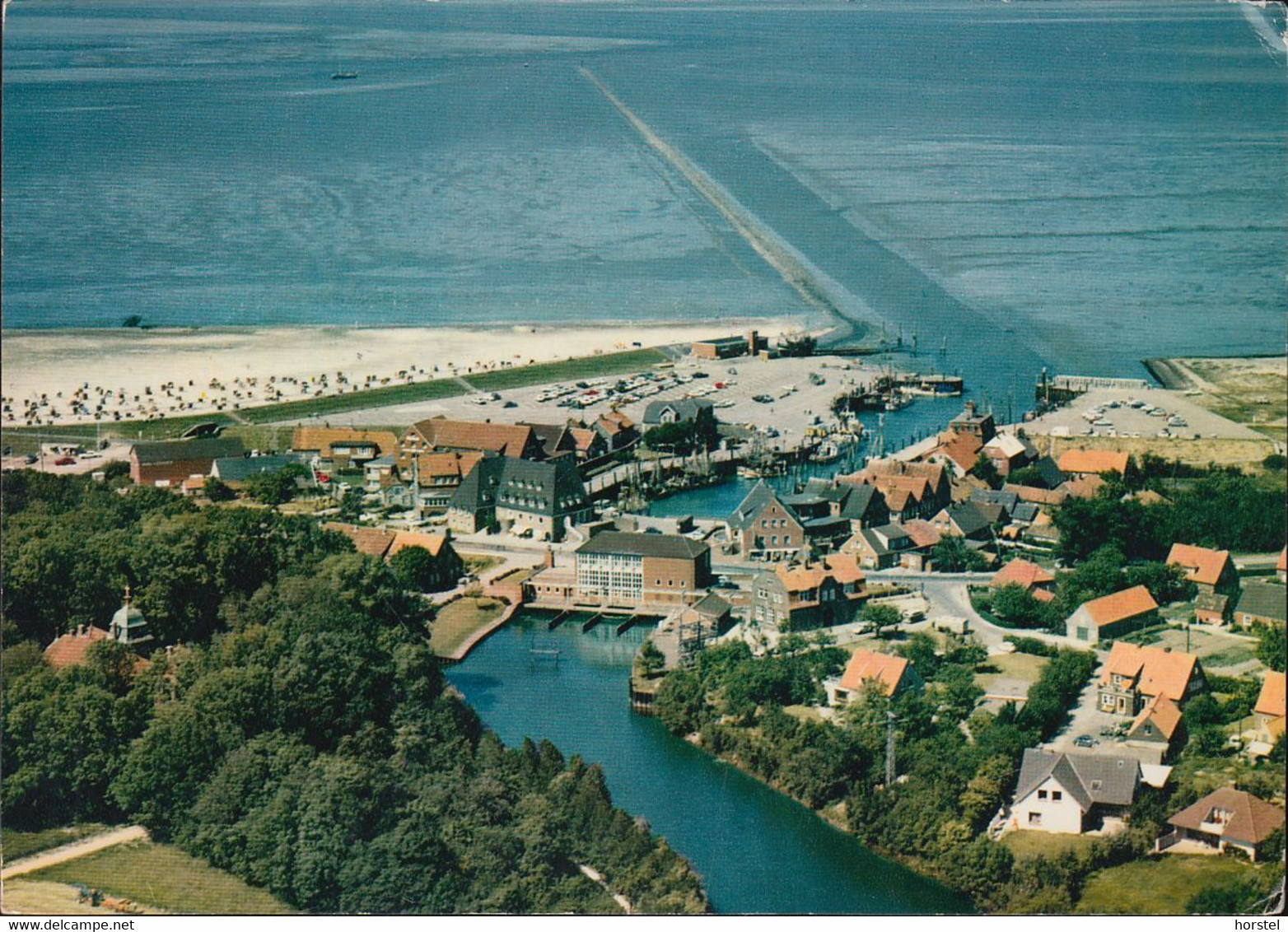 D-26427 Neuharlingersiel - Luftaufnahme Mit Hafen - Aerial View - Nice Stamp - Esens