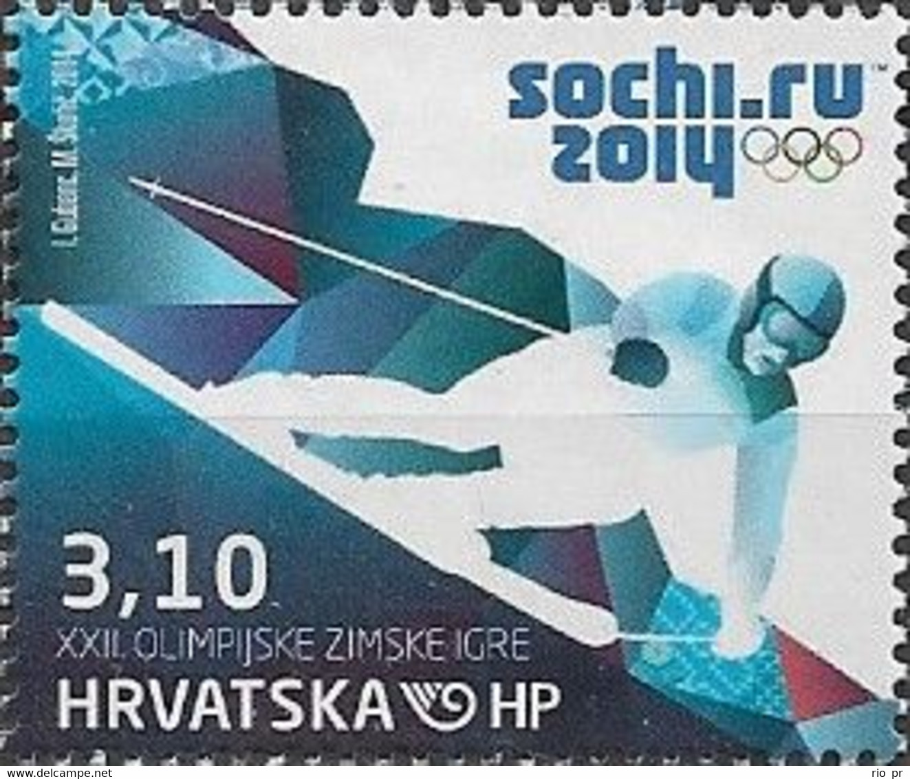 CROATIA - SOCHI'2014 WINTER OLYMPIC GAMES (SKI) 2014 - MNH - Inverno 2014: Sotchi