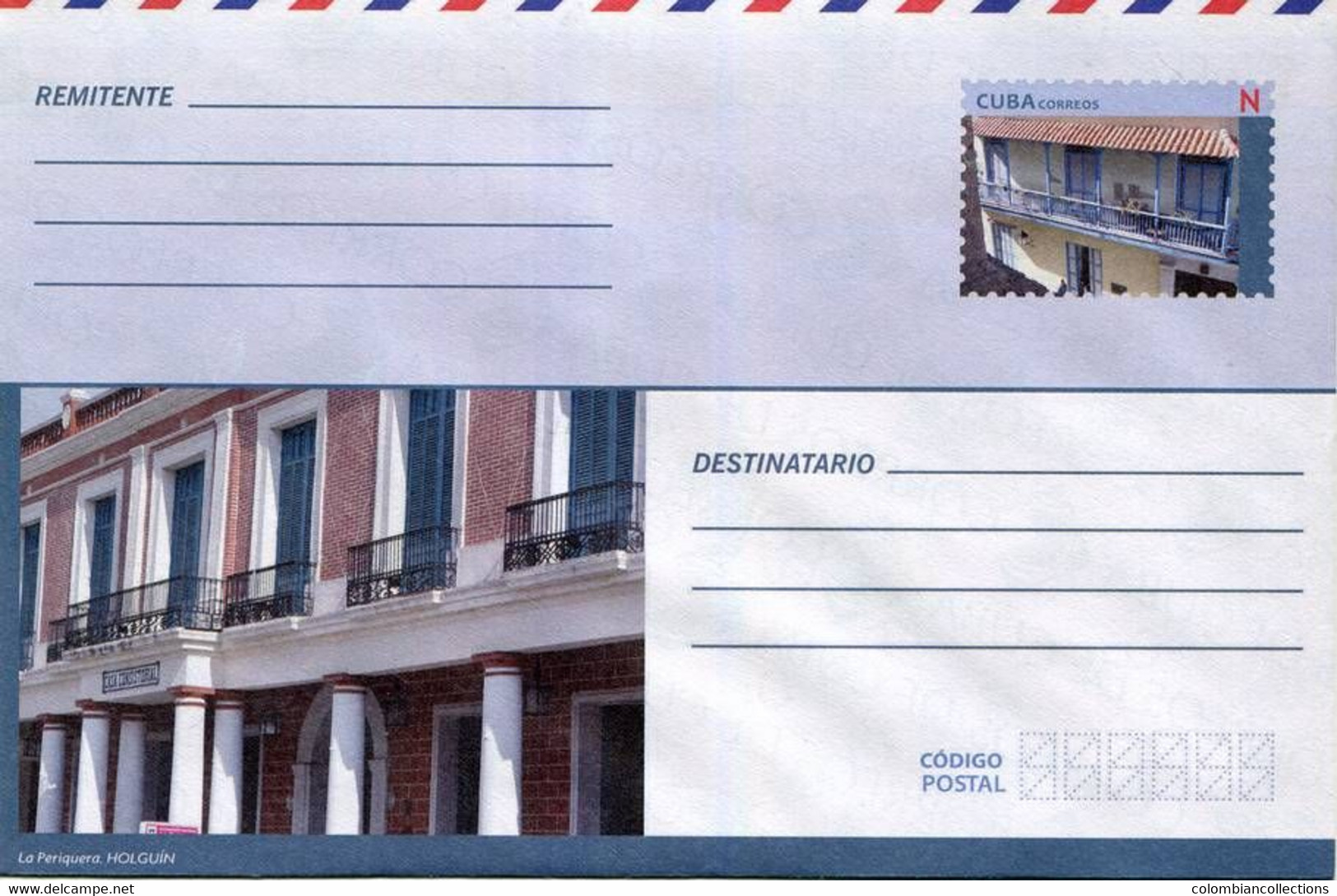 Lote PEP1377, Cuba, Entero Postal, Stationery, Cover, N, La Periquera, Holguin, House - Cartes-maximum