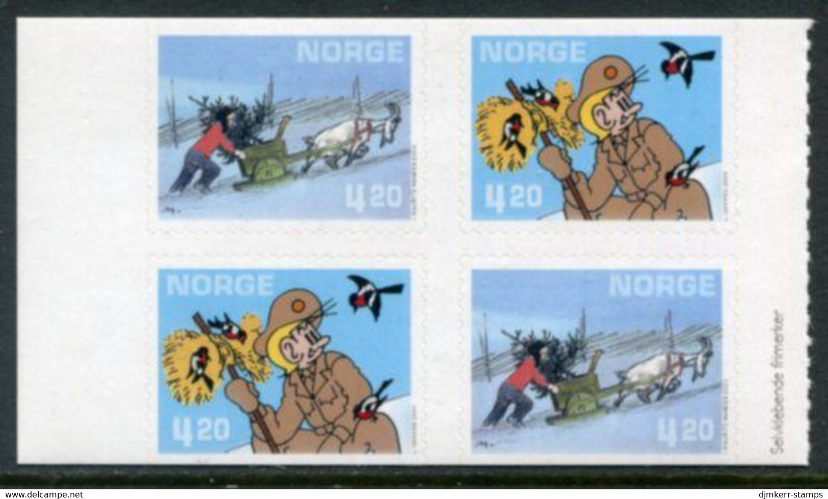 NORWAY 2000 Christmas Two Pairs In Block MNH / **.  Michel 1362-63 Do-Du - Ungebraucht