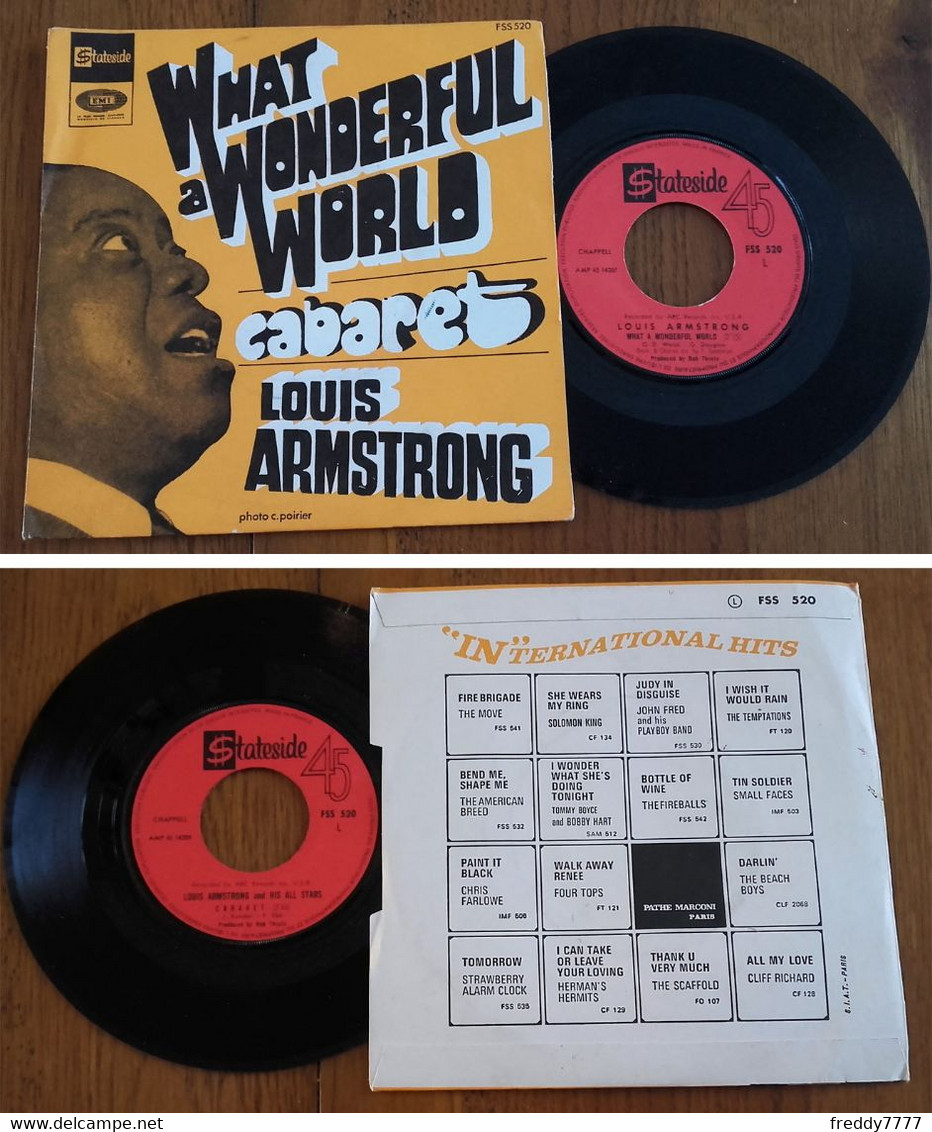 RARE French SP 45t RPM (7") LOUIS ARMSTRONG (1967) - Jazz