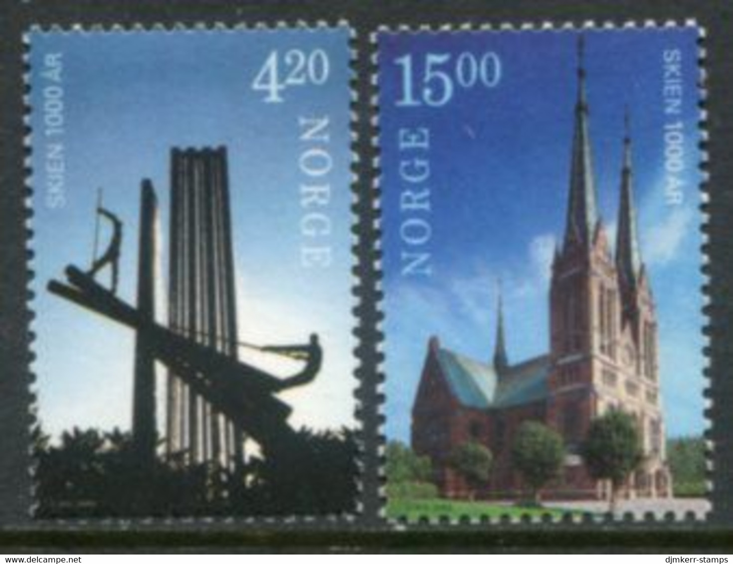 NORWAY 2000  Millenary Of Skien MNH / **.  Michel 1359-60 - Unused Stamps