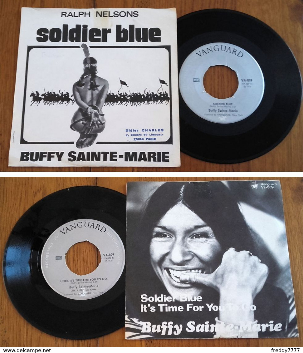 RARE U.S SP 45t RPM (7") BUFFY SAINTE-MARIE (BOF OST "Soldat Bleu", 1970) - Country En Folk