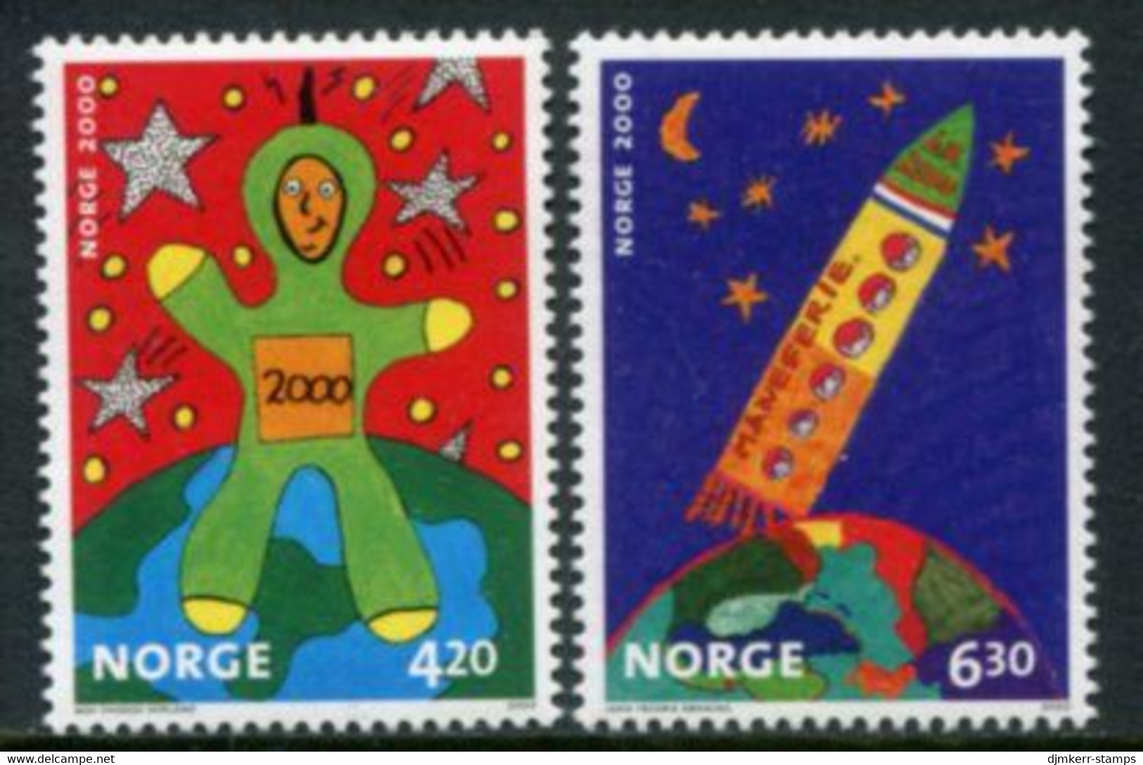 NORWAY 2000  Children's Painting Competition MNH / **.  Michel 1357-58 - Nuovi