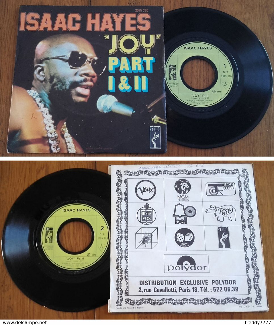 RARE French SP 45t RPM (7") ISAAC HAYES (1973) - Soul - R&B