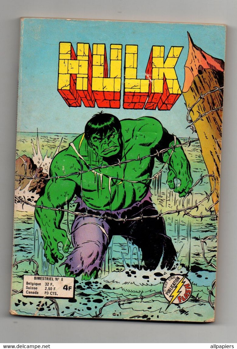 Hulk N°8 Les Ordres De Psyklop - Son Nom Est Samson - évasion Dans L'espace De 1978 - éditions Aredit - Hulk