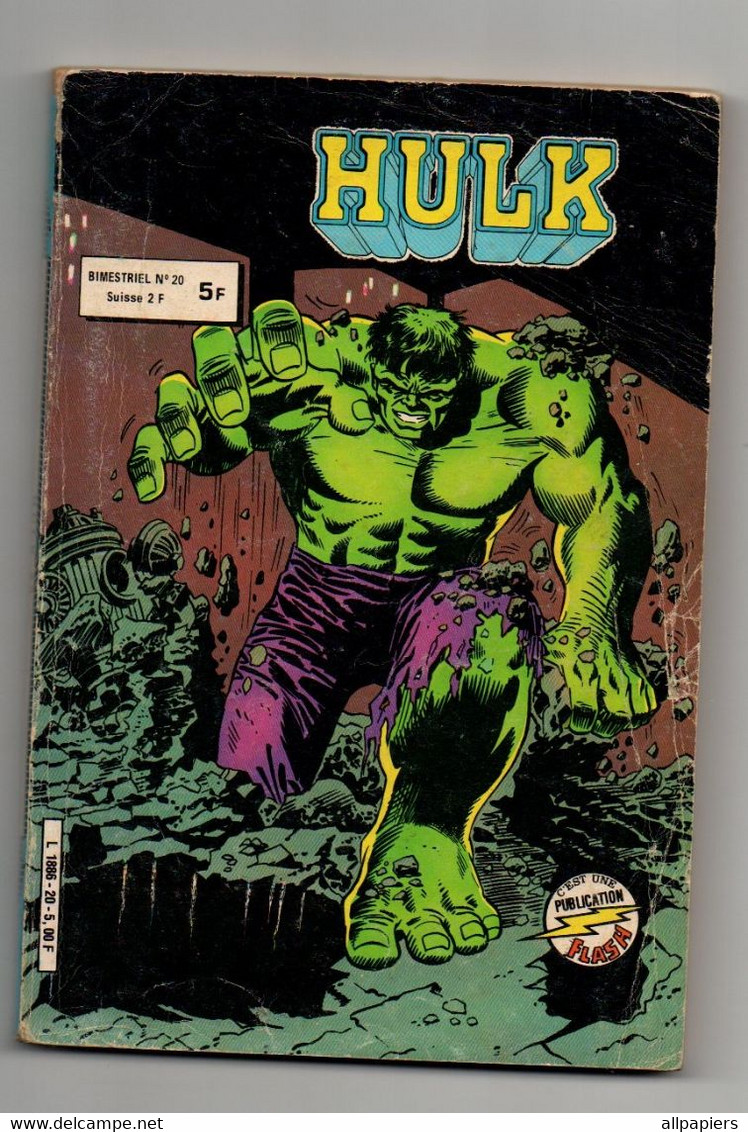 Hulk N°20 Le Glaive Et Le Sorcier - Captain America Et Le Faucon - La Guêpe De 1982 - éditions Aredit - Hulk