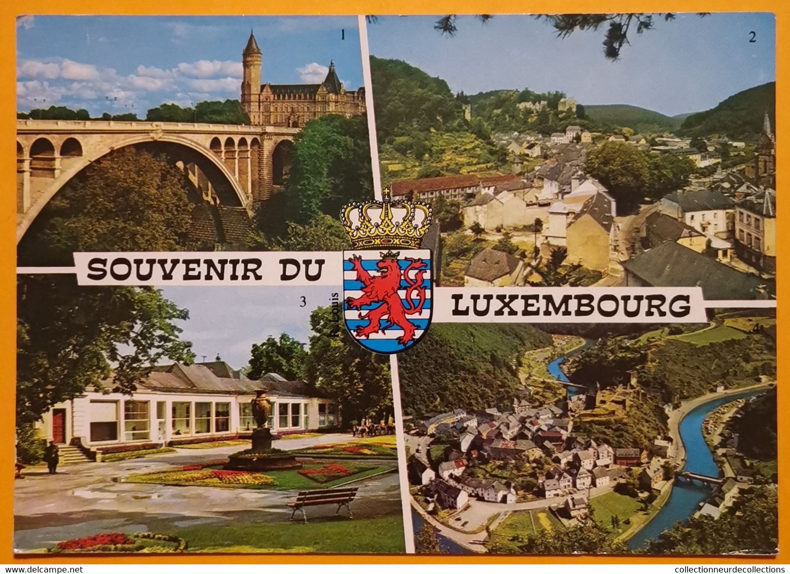 Superbe GRIFFE Linéaire 59-LILLE-MOULINS De 1990 Sur Cpm Luxembourg > France - Lettres & Documents