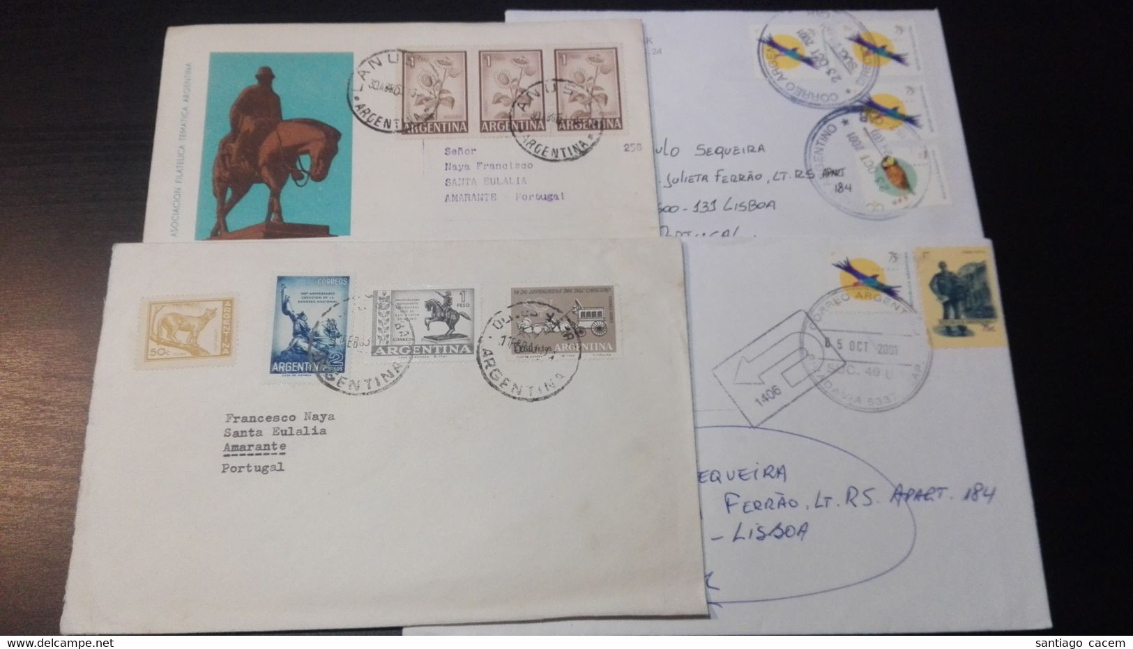 Argentina - 4 Cover (Fauna, Bird, Animal) - Brieven En Documenten