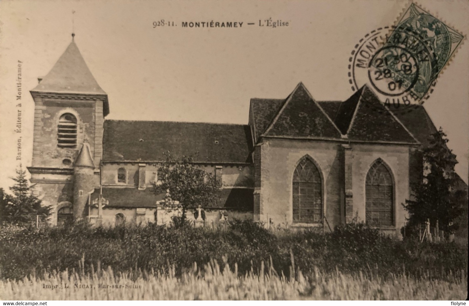 Montiéramey - Vue Sur L’église Du Village - Autres & Non Classés