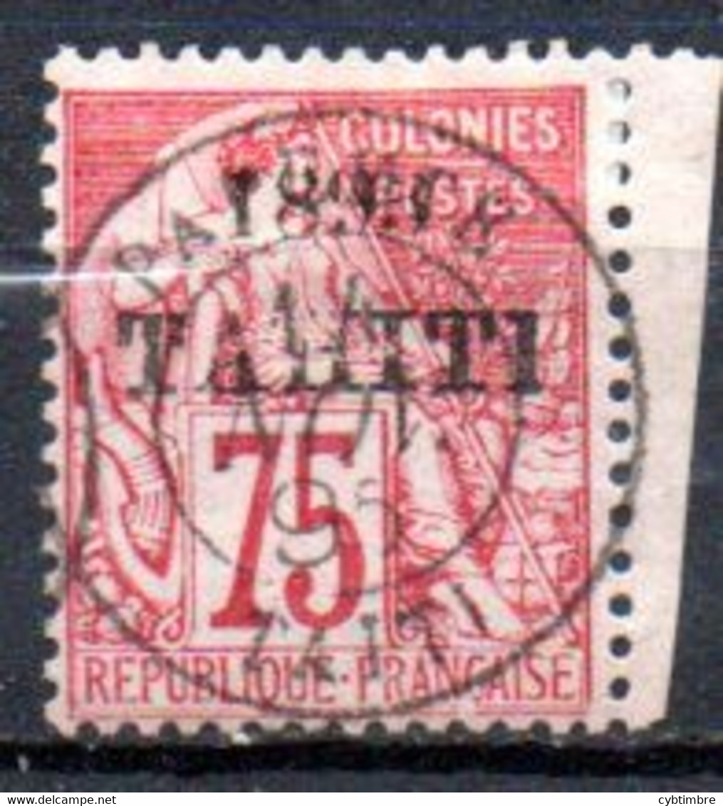 Tahiti: Yvert N° 29; Bord De Feuille - Used Stamps