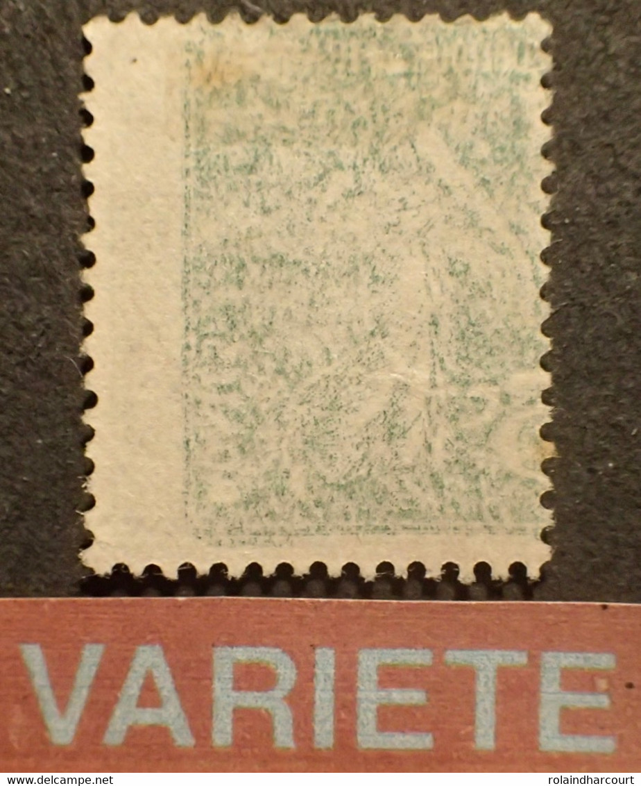 R1703/585 - 1907 - TYPE SEMEUSE - N°137(I)k - VARIETES ➤➤➤ Impression RECTO VERSO + Gros Point Blanc Devant REPUBLIQUE - Gebraucht