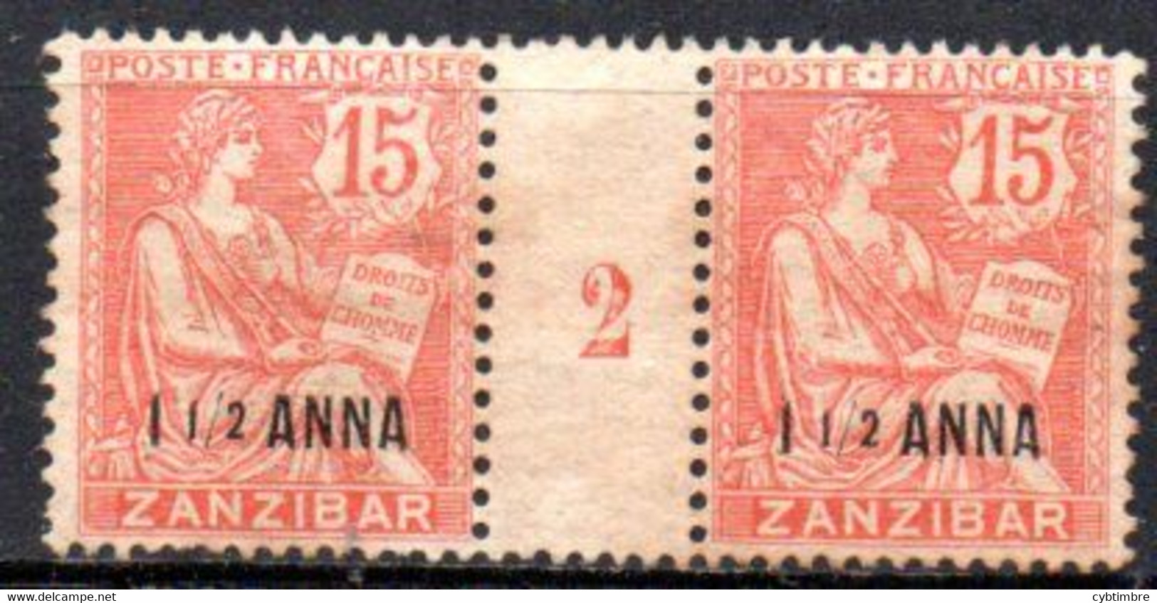 Zanzibar: Yvert N° 49(*) Millesime 2 - Unused Stamps