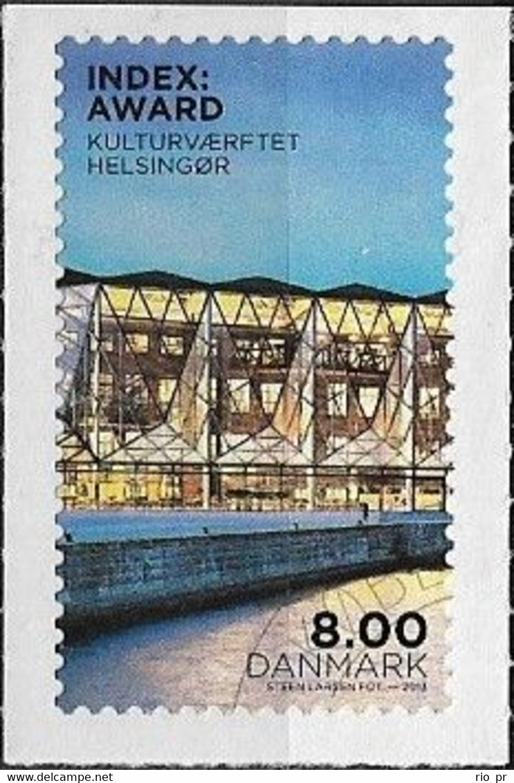 DENMARK - 5th INDEX, INTL. DESIGN AWARD CEREMONIES, ELSINORE (WING OF BUILDING, 8 Kr, SELF-ADHESIVE) 2013 - CANCELLED - Autres & Non Classés